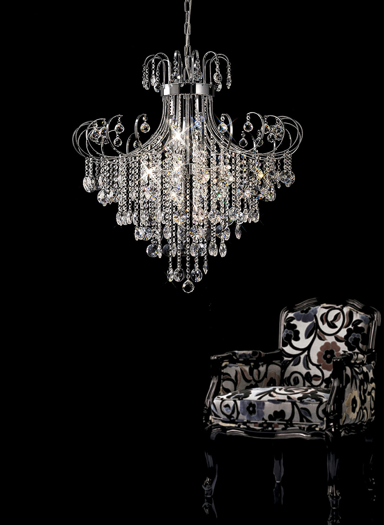 Rosina Crystal Ceiling Lights Diyas Contemporary Chandeliers Rosina Crystal Ceiling Lights Diyas Contemporary Chandeliers